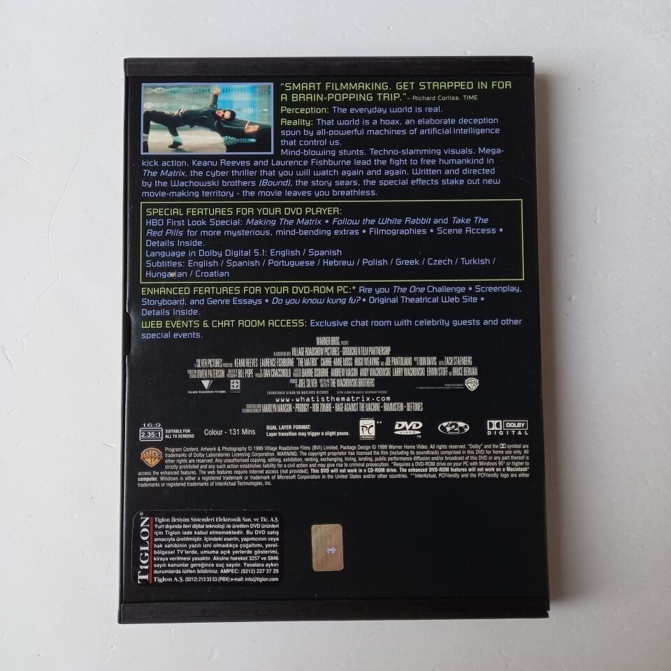 THE MATRIX - KEANU REEVES- LAURANCE FISHBURNE - DVD - 2.EL