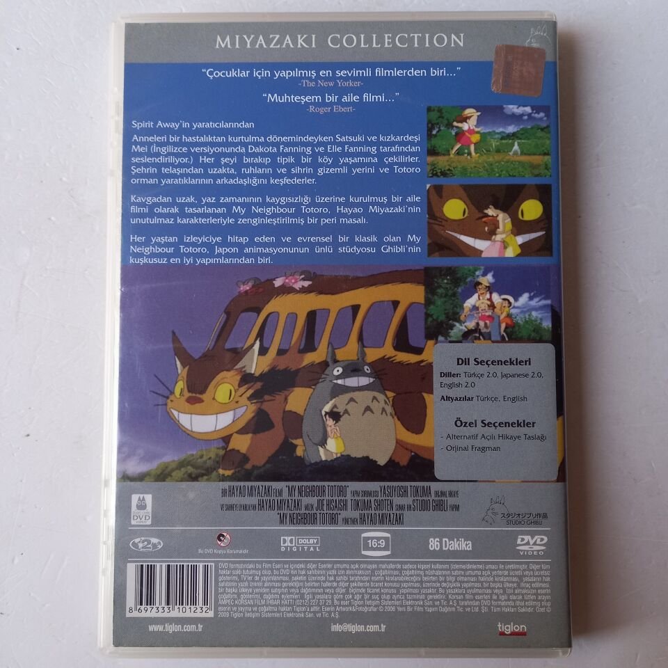 MY NEIGHBOUR TOTORO / KOMŞUM TOTORO - HAYAO MIYAZAKI - DVD 2.EL