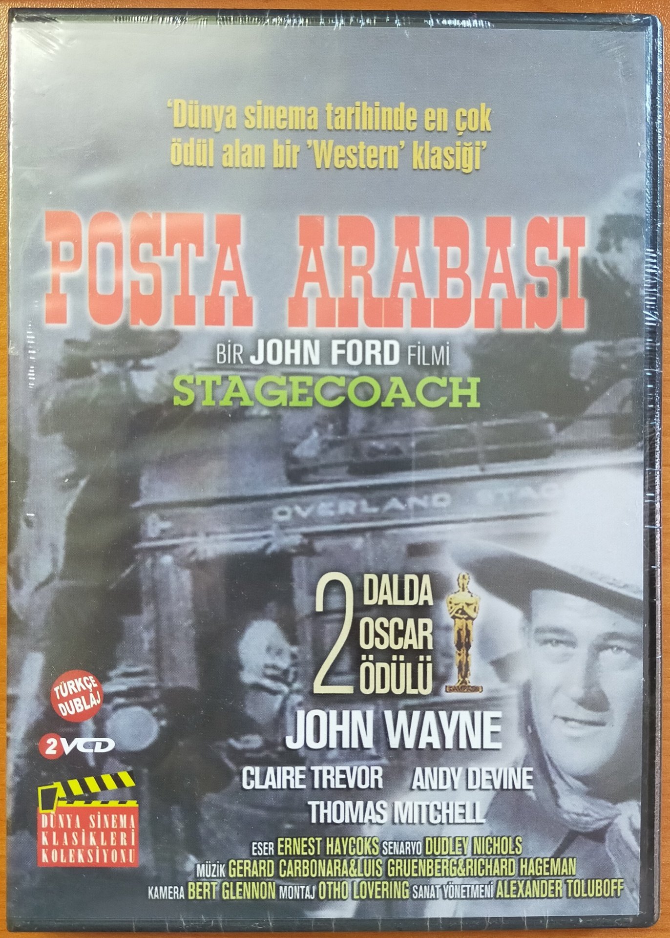 POSTA ARABASI - STAGECOACH - JOHN FORD - VCD SIFIR