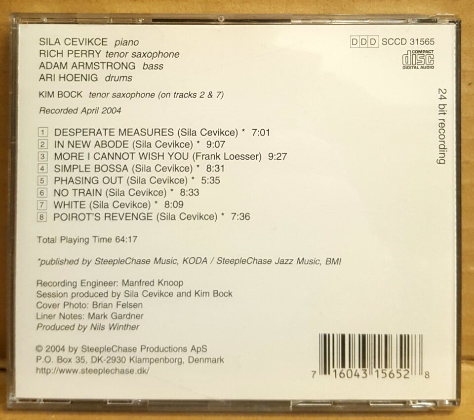 SILA ÇEVİKÇE (SILA SHAMAN) - A NEW ABODE (2004) - CD STEEPLECHASE CONTEMPORARY JAZZ 2.EL