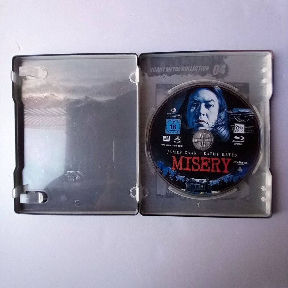 MISERY - JAMES CAAN, KATHY BATES - YÖN.: ROB REINER - BLU-RAY  STEELBOOK METAL KUTU 2.EL TÜRKÇE ALTYAZI YOKTUR