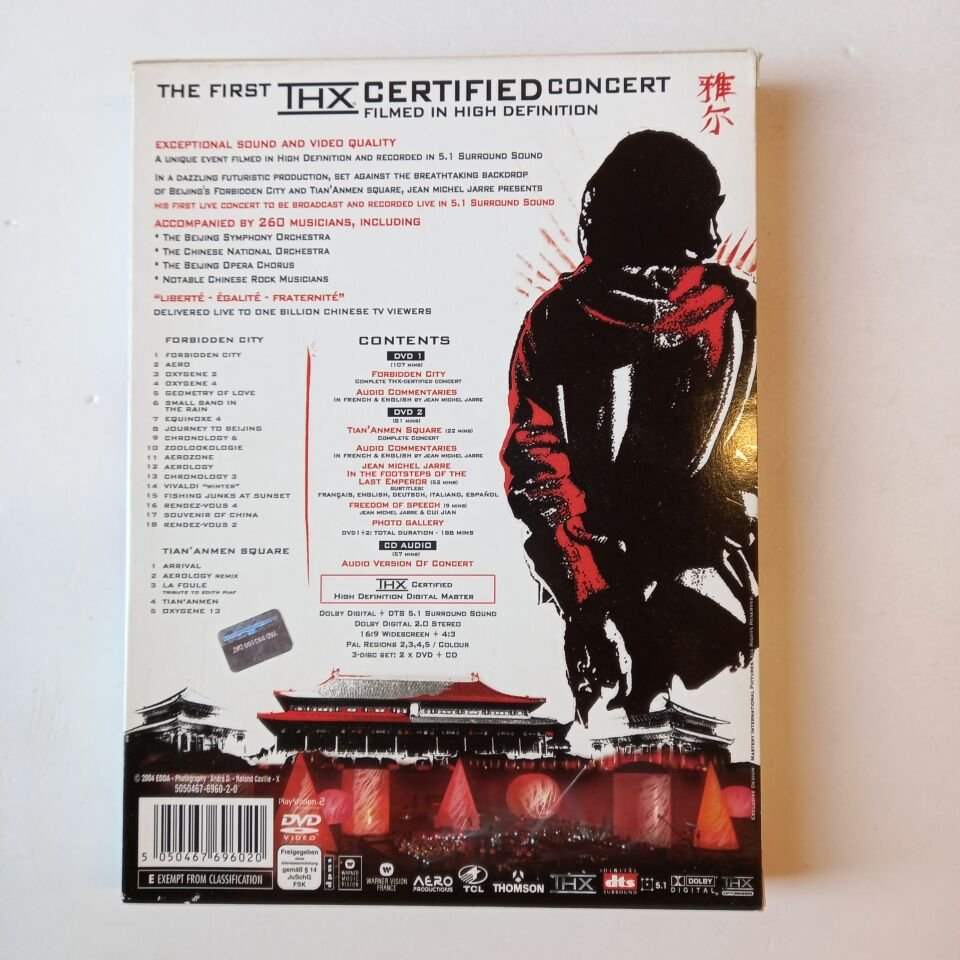 JARRE IN CHINA - FORBIDDEN CITY - TIAN ANMEN - 2DVD + CD 2.EL