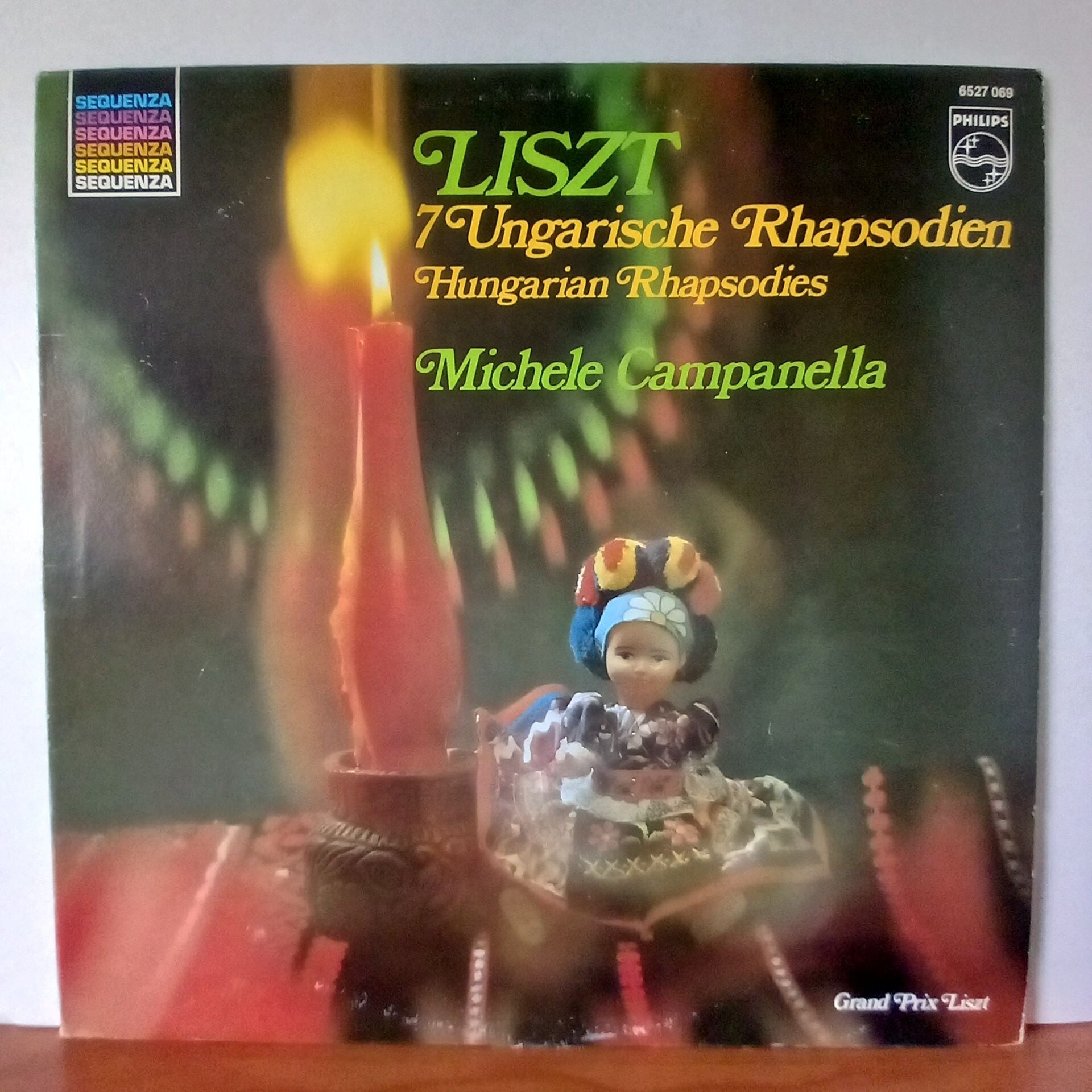 LISZT:  7 UNGARISCHE RHAPSODIEN / HUNGARIAN RHAPSODIES / MICHELE CAMPANELLA (1980) - LP 2.EL PLAK