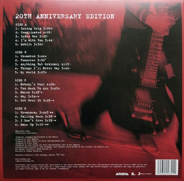 AVRIL LAVIGNE - LET GO / 20th ANNIVERSARY EDITION (2003) - 2xLP 2023 SIFIR PLAK