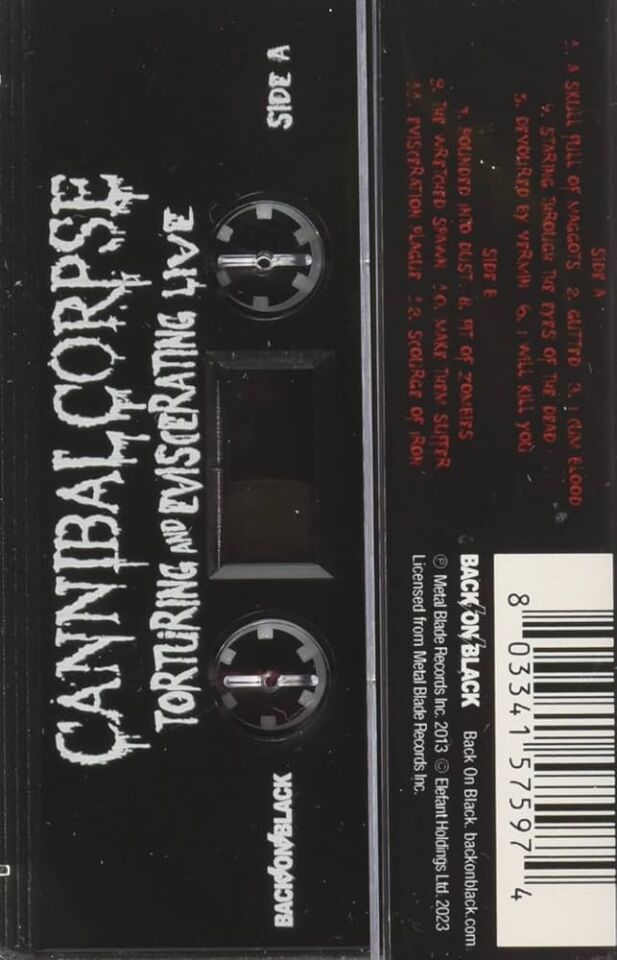 CANNIBAL CORPSE – TORTURING AND EVISCERATING LIVE (2013) - KASET 2023 REISSUE SIFIR