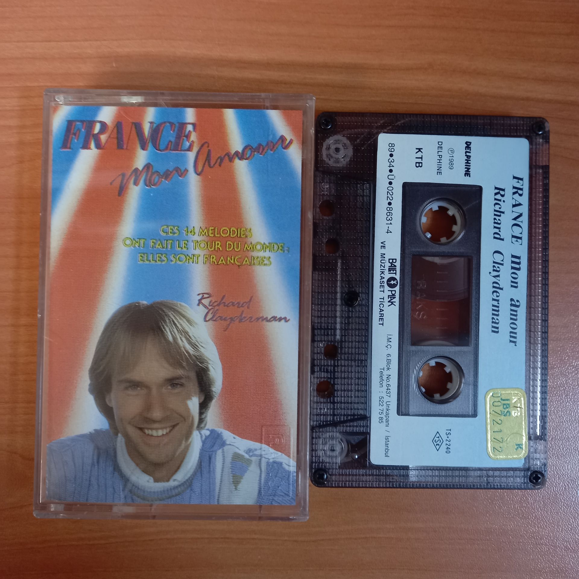 RICHARD CLAYDERMAN - FRANCE / MON AMOUR (1989) - KASET 2.EL