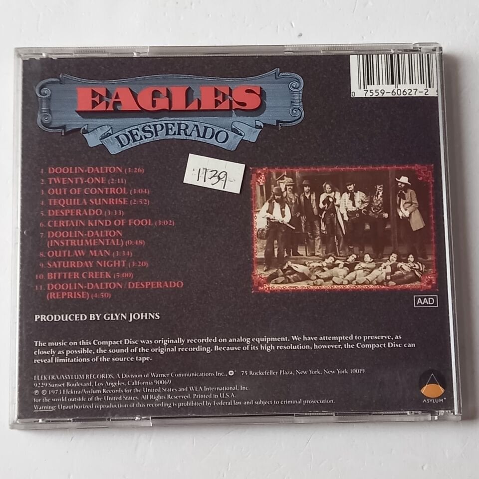 EAGLES – DESPERADO (1973) - CD 2.EL