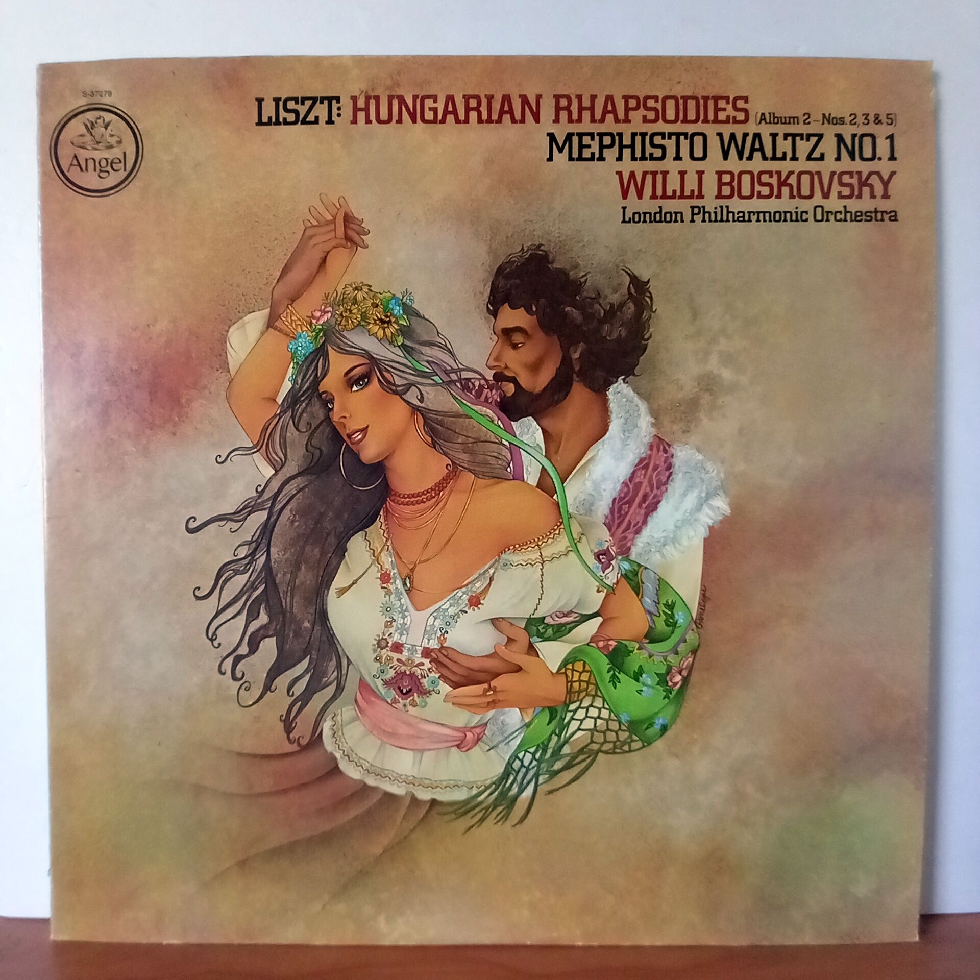 LISZT:  HUNGARIAN RHAPSODIES (ALBUM 2-NOS. 2, 3 & 5) / MEPHISTO WALTZ NO. 1 / WILLI BOSKOVSKY, LONDON PHILHARMONIC ORCHESTRA (1978) - LP 2.EL PLAK