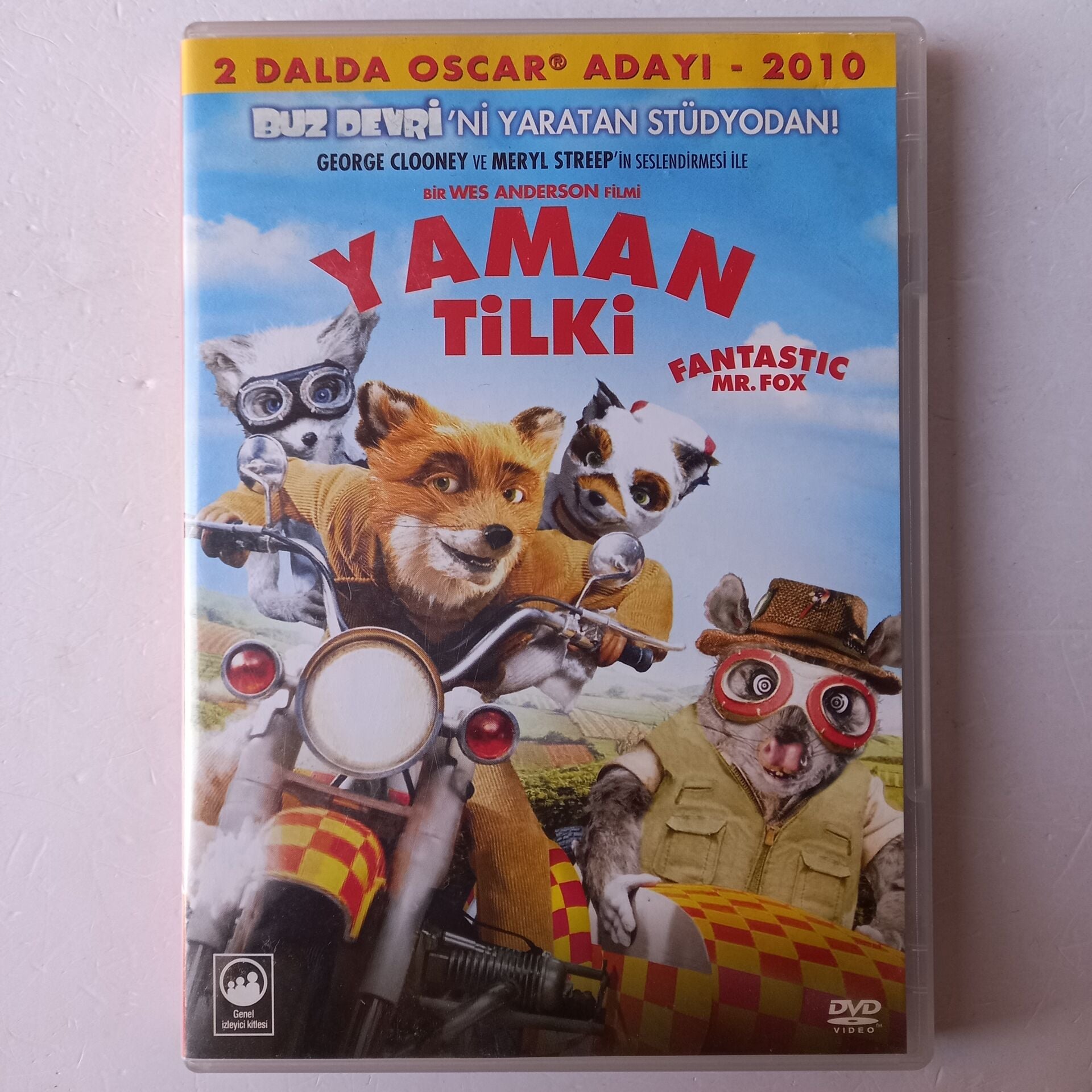 YAMAN TİLKİ / FANTASTIC MR.FOX - WES ANDERSON - DVD 2.EL