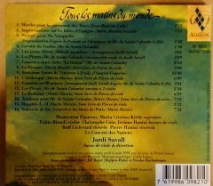 DÜNYANIN BÜTÜN SABAHLARI / TOUT LES MATINS DU MONDE SOUNDTRACK JORDI SAVALL (2006) CD ALIA VOX DIGIPACK 2.ELALIA VOX 2.EL