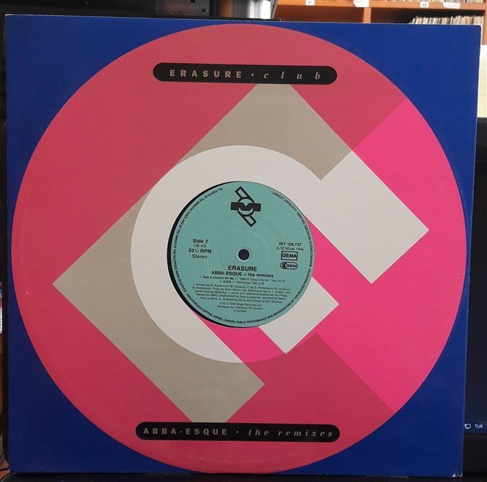 ERASURE - ABBA-ESQUE THE REMIXES (1992) - 12'' MAXI SINGLE VINYL PLAK 2.EL