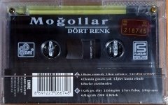 MOĞOLLAR - DÖRT RENK (1996) - KASET EMRE SIFIR
