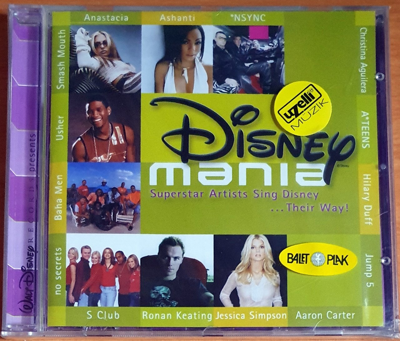 DISNEY MANIA / USHER, ASHANTI, AARON CARTER, JUMP 5 (2002) - CD SIFIR