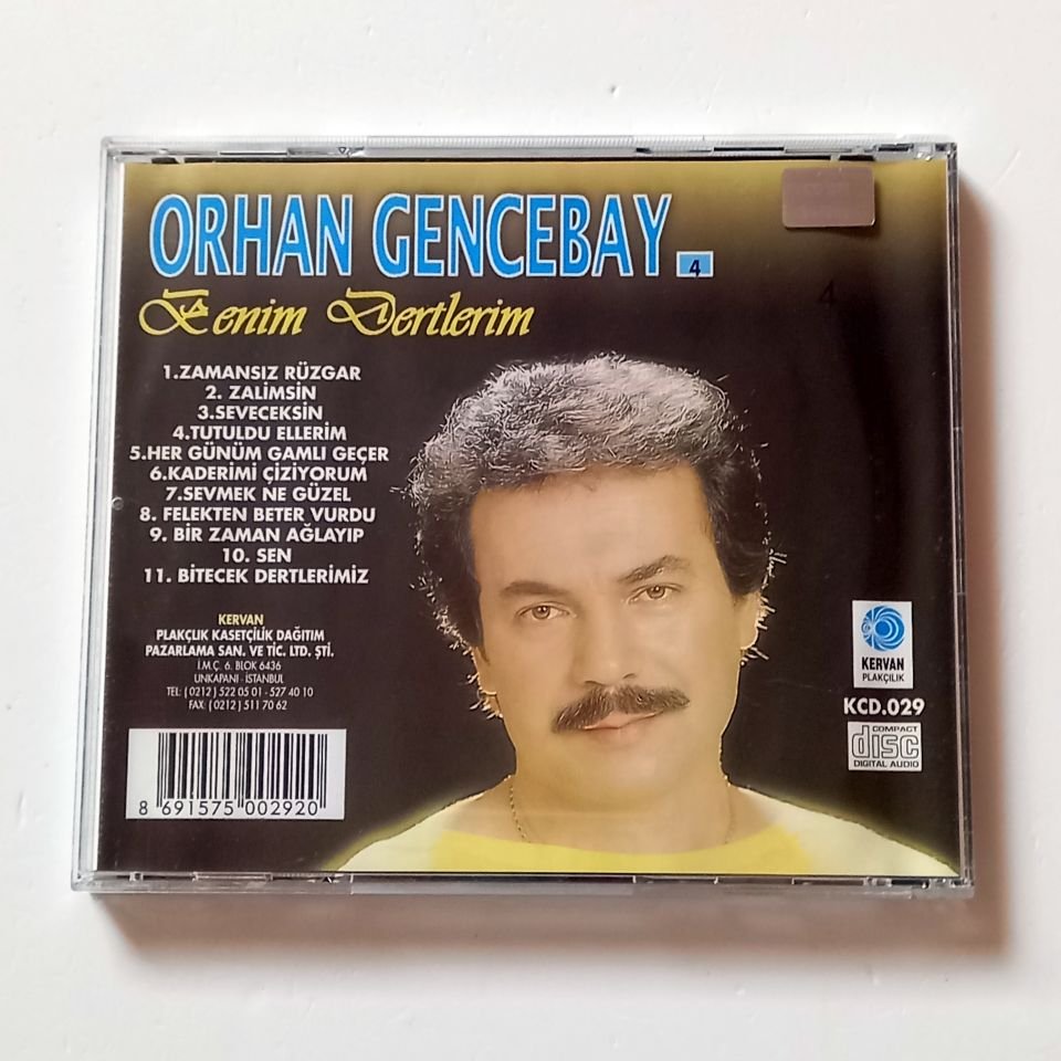 ORHAN GENCEBAY - BENİM DERTLERİM - CD KERVAN PLAKÇILIK 2.EL