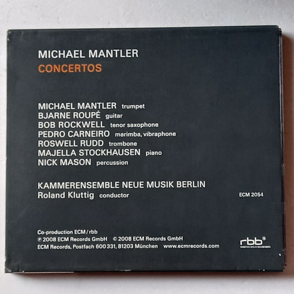 MICHAEL MANTLER – CONCERTOS (2008) - CD 2.EL