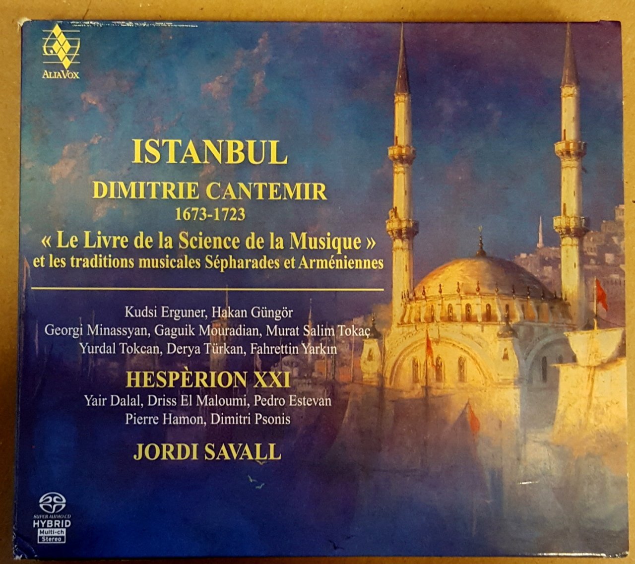 DIMITRIE CANTEMIR ISTANBUL JORDI SAVALL (2009) SACD + 195 PAGES BOOKLET ALIA VOX 2.EL