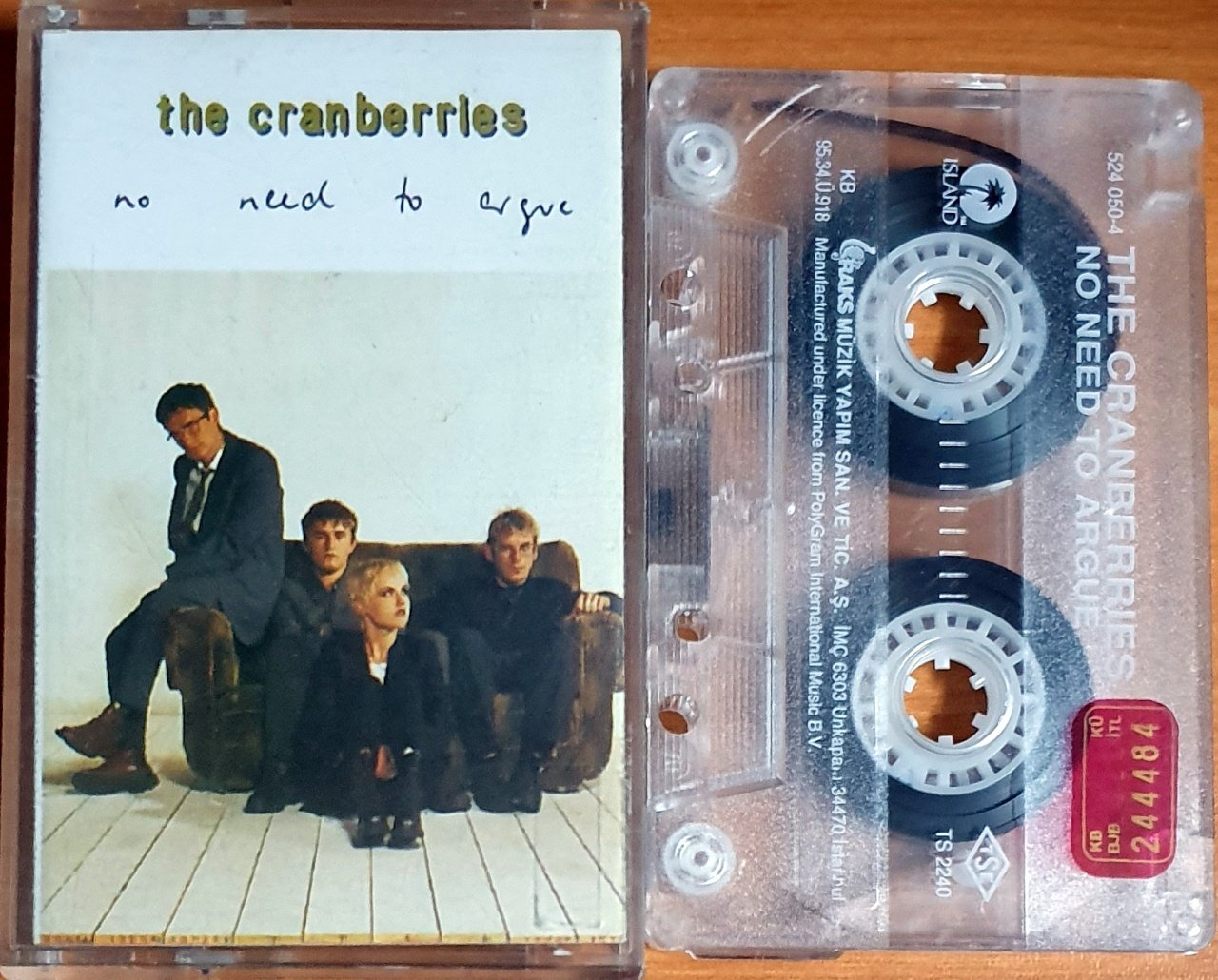 THE CRANBERRIES - NO NEED TO ARGUE (1995) - KASET RAKS 2.EL