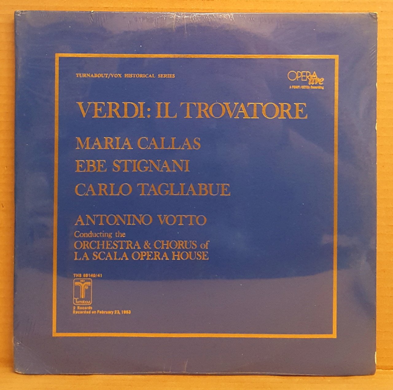 VERDI - IL TROVATORE / MARIA CALLAS - 2LP DÖNEM BASKI SIFIR PLAK