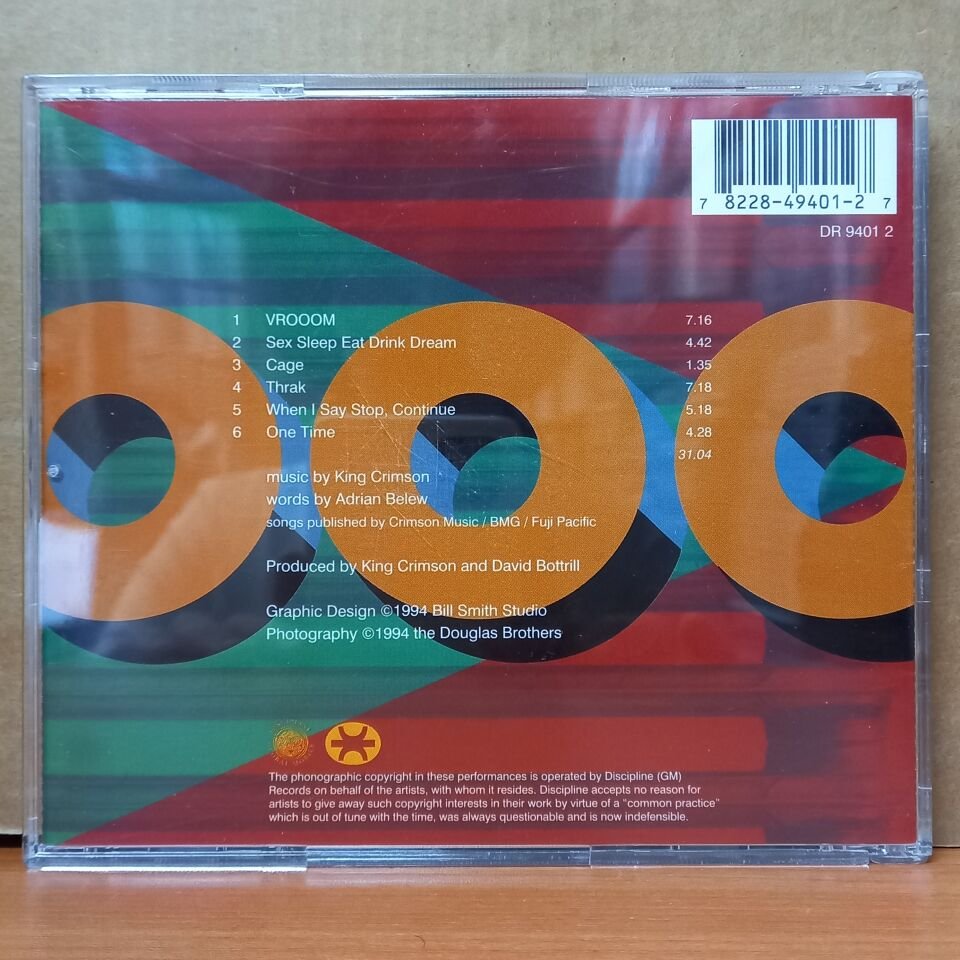 KING CRIMSON – VROOOM (1994) - CD EP 2.EL