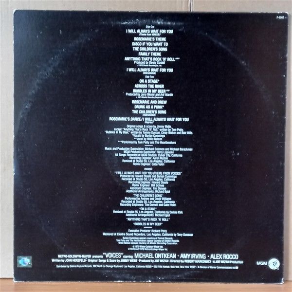 SELECTIONS FROM THE MOTION PICTURE SOUNDTRACK ''VOICES'' / JIMMY WEBB (1979) - LP 2. EL PLAK