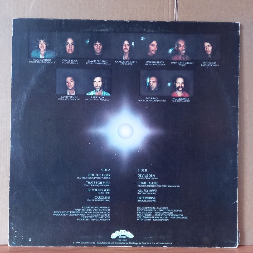 JEFFERSON STARSHIP – DRAGON FLY (1974) - LP 2.EL PLAK