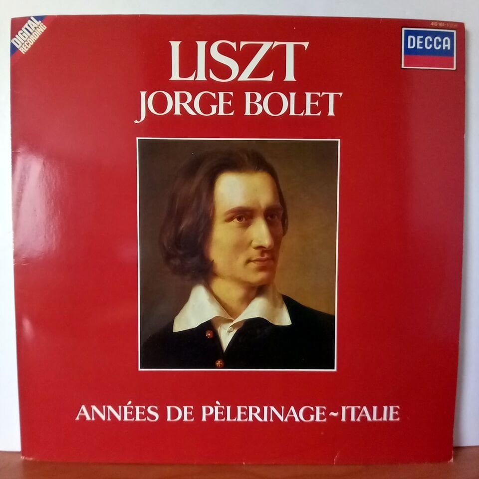 LISZT: ANNEES DE PELERINAGE ~ ITALIE / JORGE BOLET (1984) - LP 2.EL PLAK