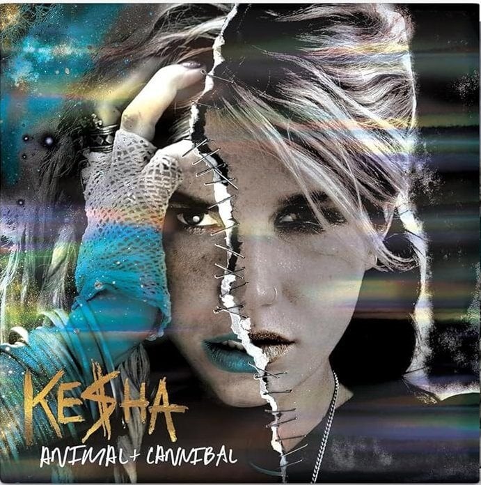 KESHA - ANIMAL + CANNIBAL(2010) - 2LP 2026 BLACK & WHITE TRANSLUCENT SPLATTER EDITION SIFIR PLAK