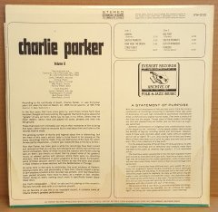CHARLIE PARKER - VOLUME II / EVEREST RECORDS COMPILATION (1970) - LP 2.EL PLAK