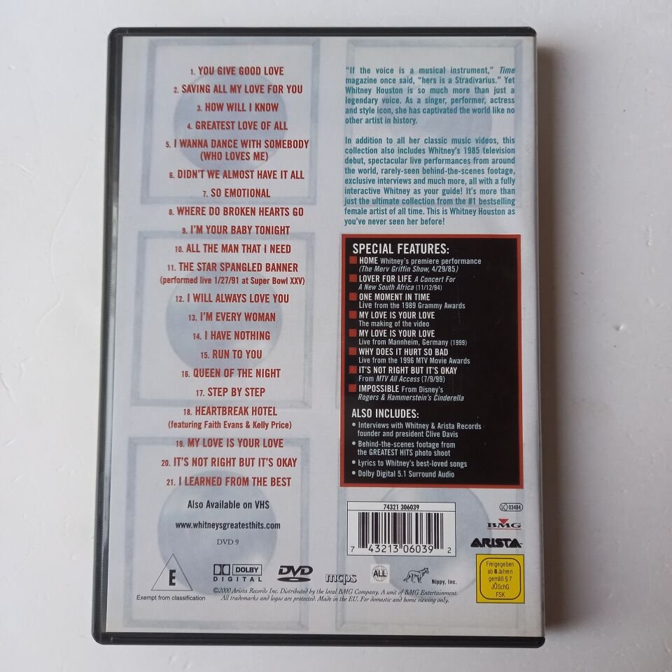 WHITNEY - THE GREATEST HITS - DVD 2.EL