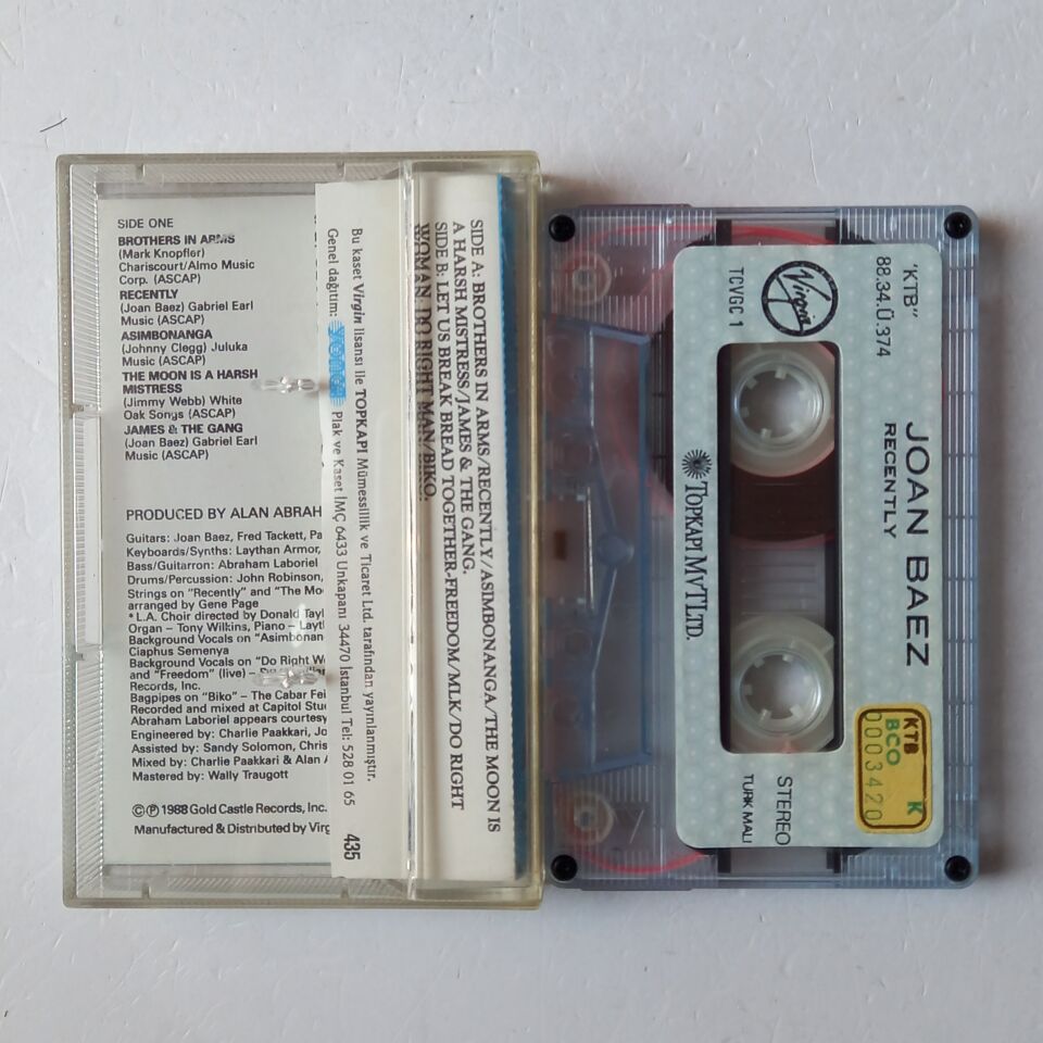 JOAN BAEZ – RECENTLY (1988) - KASET 2.EL