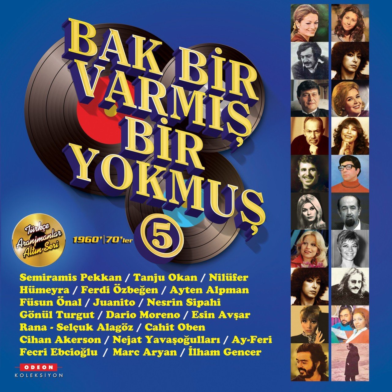 BAK BİR VARMIŞ BİR YOKMUŞ - 1960LAR 1970LER VOL5 - 2LP 2021 BASIM SIFIR PLAK
