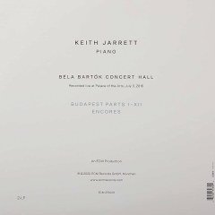 KEITH JARRETT - BUDAPEST CONCERT (2020) - 2LP ECM RECORDS SIFIR PLAK
