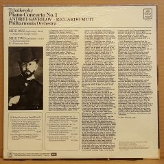TCHAIKOVSKY - PIANO CONCERTO NO 1 / ANDREI GAVRILOV / RICCARDO MUTI (1980) - LP 2.EL PLAK