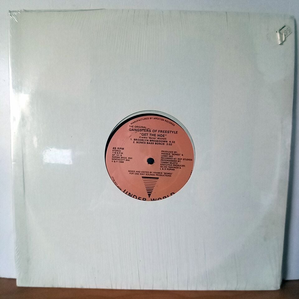 THE ORIGINAL GANGSTERS OF FREESTYLE – GET THE HOE (1988) - LP MAXI SINGLE DÖNEM BASKI SIFIR PLAK