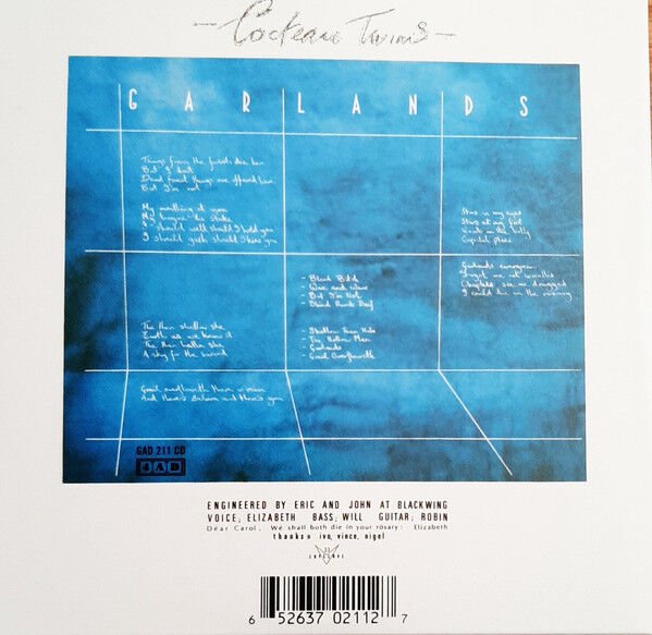 COCTEAU TWINS – GARLANDS (1982) - CD REMASTERED 2023 REISSUE DIGISLEEVE AMBALAJINDA SIFIR