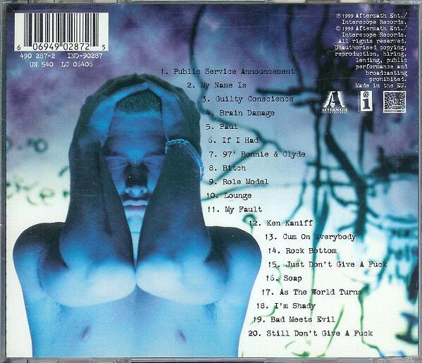 EMINEM – THE SLIM SHADY LP (1999) - CD REISSUE JEWEL CASE AMBALAJINDA SIFIR