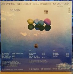 JAN GARBAREK KEITH JARRETT PALLE DANIELSSON JON CHRISTENSEN - BELONGING (1974) - LP ECM RECORDS SIFIR PLAK