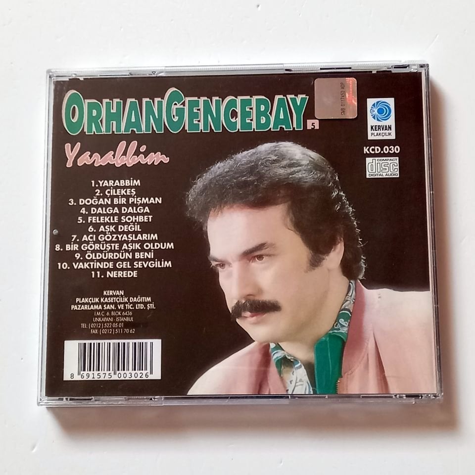 ORHAN GENCEBAY - YARABBİM - CD KERVAN PLAKÇILIK 2.EL