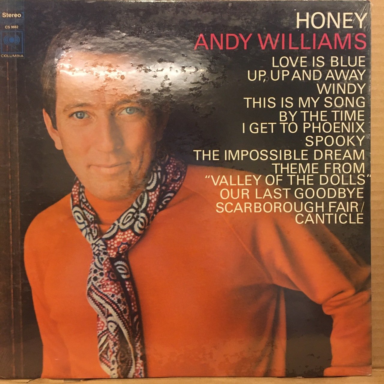 ANDY WILLIAMS - HONEY DÖNEM BASKISI PLAK SIFIR