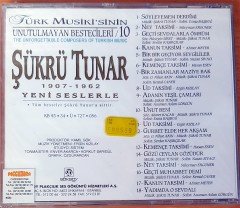TÜRK MUSİKİ'SİNİN UNUTULMAYAN BESTECİLERİ 10 - ŞÜKRÜ TUNAR CD SIFIR