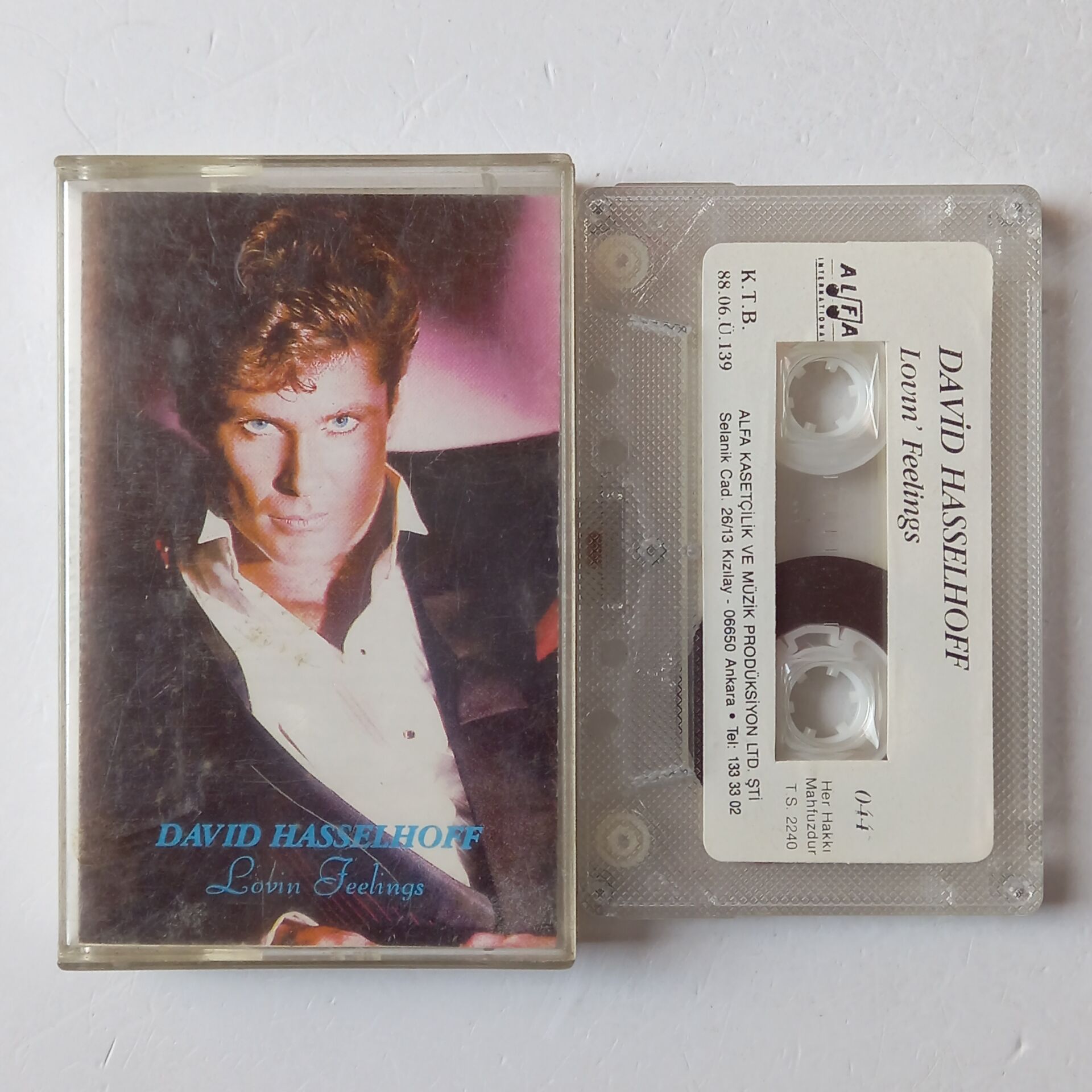 DAVID HASSELHOFF – LOVIN' FEELINGS (1987) - KASET 2.EL