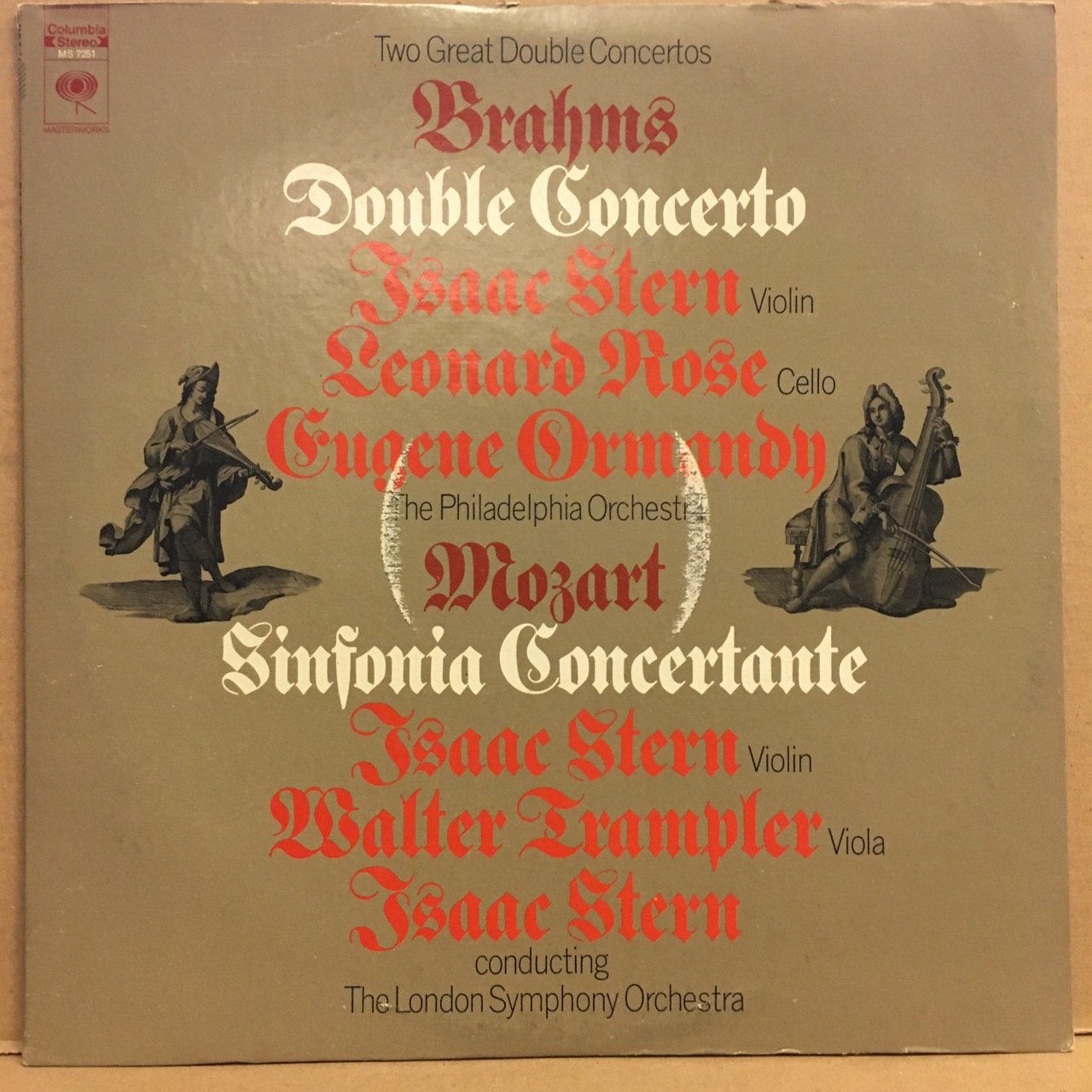 BRAHMS DOUBLE CONCERTO ISAAC STERN, LEONARD ROSE, EUGENE ORMANDY (1969) 2.EL PLAK