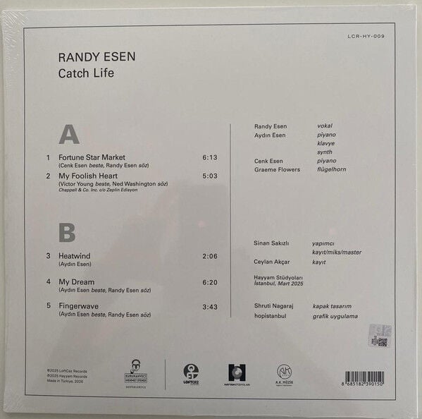 RANDY ESEN - CATCH LIFE 2026 LP SIFIR YERLI PLAK