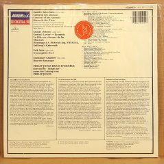 SAINT SAENS - CARNIVAL OF THE ANIMALS / PHILIP JONES BRASS ENSEMBLE / DEBUSSY SATIE CHABRIER (1984) - LP DÖNEM BASKI SIFIR PLAK