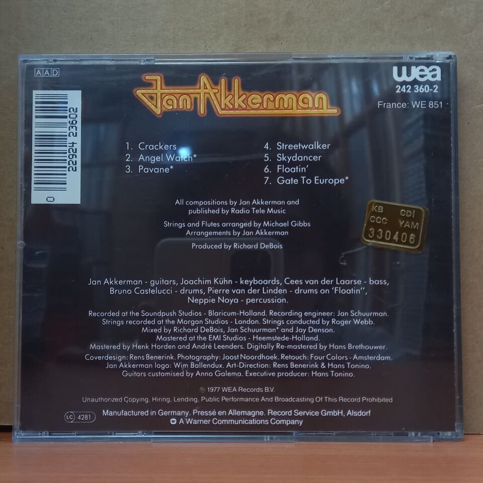 JAN AKKERMAN - JAN AKKERMAN (1995) - CD 2.EL