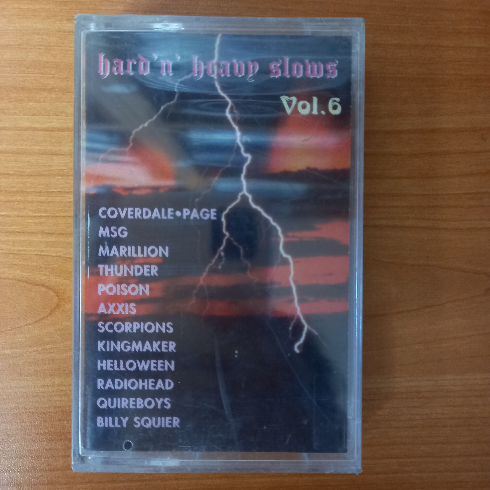 HARD 'N' HEAVY SLOWS VOL.6 / COVERDALE, MSG, MARILLION, THUNDER, POISON, AXXIS, SCORPIONS, KINGMAKER, HELLOWEEN, RADIOHEAD (1993) - KASET SIFIR