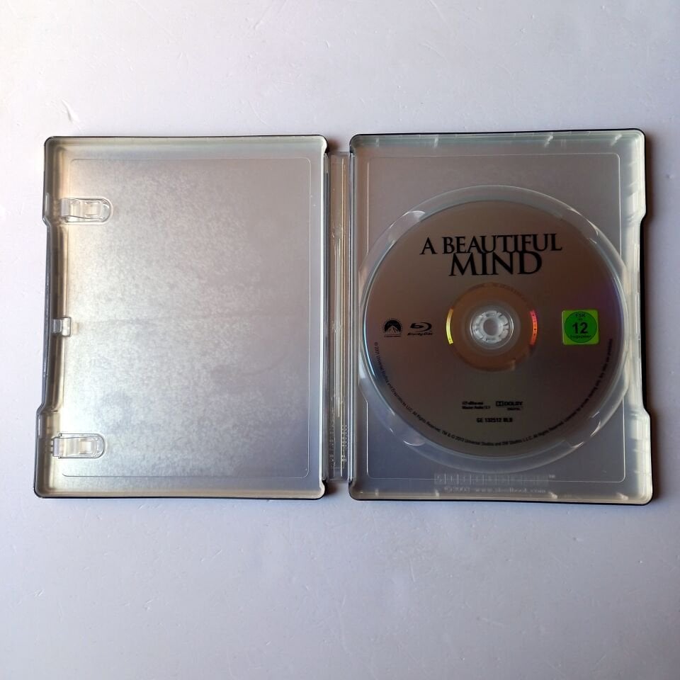 A BEAUTIFUL MIND - RUSSELL CROWE, ED HARRIS - YÖN.: RON HOWARD - BLU-RAY  STEELBOOK METAL KUTU 2.EL TÜRKÇE ALTYAZI YOKTUR