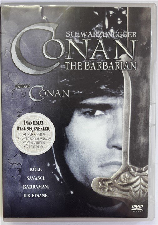 CONAN THE BARBARIAN - BARBAR CONAN - ARNOLD SCHWARZENEGGER - DVD 2.EL