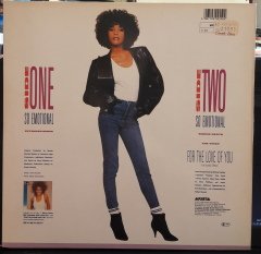 WHITNEY HOUSTON - SO EMOTIONAL (1987) - 12'' MAXI SINGLE VINYL PLAK 2.EL