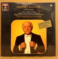 BARBER ADAGIO FOR STRINGS - STRAUSS ALSO SPRACH ZARATHUSTRA / SIBELIUS SWAN OF TUONELA / EUGENE ORMANDY (1985) - LP CUT OUT DÖNEM BASKI SIFIR PLAK